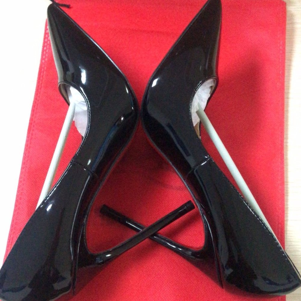 LOUBOUTIN High Heels Black Size 38